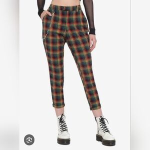 Hot Topic Rainbow Plaid Pants